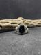 Native American Navajo Black Onyx Sterling Silver Ring Size 9.5