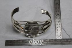 Native American Navajo sterling silver bracelet cuff