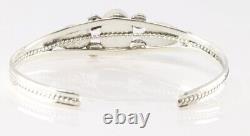 Native American Navajo sterling silver cuff bracelet by Cynthia Yazzie Est 5-600