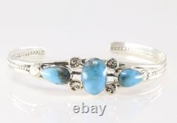 Native American Navajo sterling silver cuff bracelet by Cynthia Yazzie Est 5-600