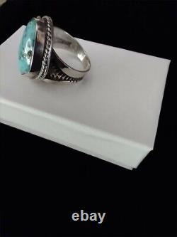 Native American Navajo turquoise nugget ring