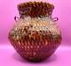 Native American Pitch Basket Withhorse Hair Handles Navajo Museum Nice
