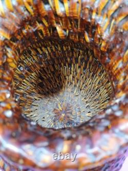 Native American Pitch Basket withHorse Hair Handles Navajo Museum Nice