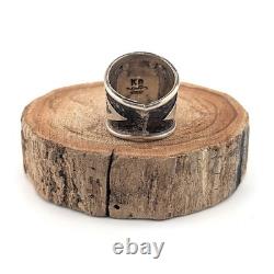 Native American Ring Jewelry Thunderbird Handmade Signed Navajo Jewelry sz 6.75