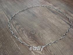 Native American Sterling Silver 20 Link Chain Link Necklace Yazzie