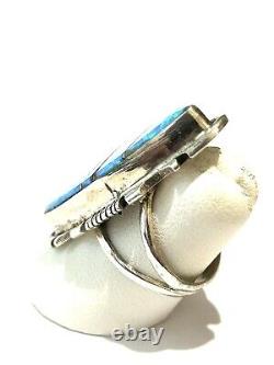 Native American Sterling Silver Handmade Navajo Opal Ring Size 6.5