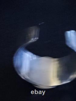 Native American Sterling Silver Lapis Lazuli Cuff Bracelet Ladies 62 Grams