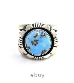 Native American Sterling Silver Navajo Golden Hill Ring Size 10