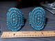 Native American Sterling Silver Navajo Handmade Turquoise Cuff Bracelet Set