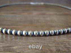 Native American Sterling Silver Navajo Pearl 28 Necklace Jake