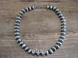 Native American Sterling Silver Navajo Pearl Hand Made 16 Necklace by Largo
