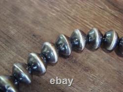 Native American Sterling Silver Navajo Pearl Hand Made 16 Necklace by Largo
