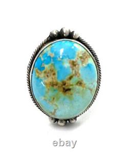 Native American Sterling Silver Navajo Royston turquoise? Ring Size 9.5
