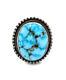 Native American Sterling Silver Navajo Kingman Turquoise? Ring Size 6