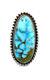 Native American Sterling Silver Navajo Kingman Turquoise? Ring Size 7