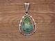 Native American Sterling Silver & Turquoise Pendant By Yellowhair