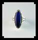 Native American Sterling And Lapis Lazuli Ring Size 8