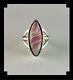 Native American Sterling And Rhodochrosite Ring Size 7 3/4