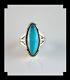 Native American Sterling And Sleeping Beauty Turquoise Size 9 1/4
