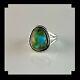 Native American Sterling And Sonora Gold Turquoise Ring Size 10