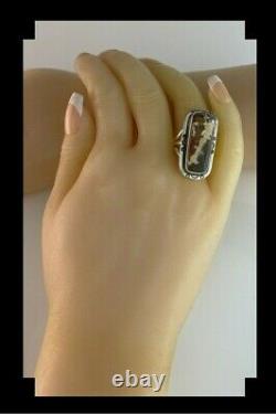 Native American Sterling and Wild Horse Magnesite Ring Size 9 1/2