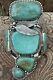Native American Turquoise And Sterling Silver Cuff Bracelet. 220 Grams