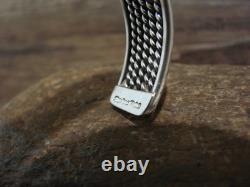 Native American Twisted Sterling Silver Bracelet Cuff by Tahe Native American Twisted Sterling Silver Bracelet Cuff by Tahe
