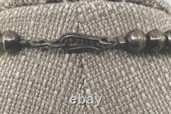 Native american sterling silver bib necklace Navajo Handmade