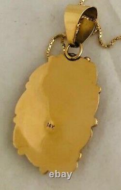 Navajo 14kt Gold/Carico Lake Turquoise Pendant/Ring, size 8 set