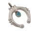 Navajo 925 Silver Naja Sand Cast Turquoise Handmade Native American Artist C. 80s