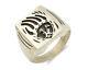 Navajo Bagger Paw Ring. 925 Silver Handmade Native American Artist C. 1980's