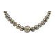 Navajo Bead Necklace 925 Silver Turquoise Native American Artist C. 80's