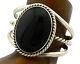 Navajo Bracelet. 925 Silver Black Onyx Artist Native American C. 90's