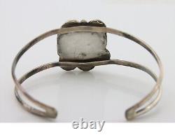 Navajo Bracelet 925 Silver Blue Turquoise Native American Artist C. 80's