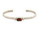 Navajo Bracelet. 925 Silver Natural Red Coral Cuff Native American Artist C. 80's