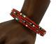 Navajo Bracelet 925 Silver Natural Red Coral & Gemstones Native American C. 80's