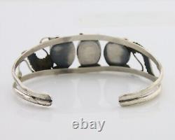 Navajo Bracelet 925 Silver Sleeping Beauty Turquoise Native American C. 80's