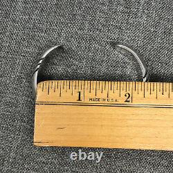 Navajo Bracelet Native American Sterling Silver Overlay Style Bangle Cuff VTG
