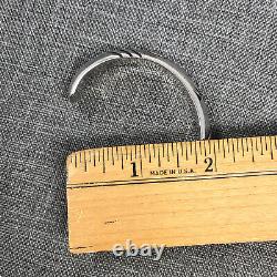 Navajo Bracelet Native American Sterling Silver Overlay Style Bangle Cuff VTG