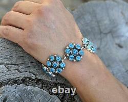 Navajo Bracelet Spiderweb Turquoise SouthWestArtisans Authentic Native American