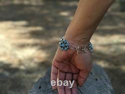 Navajo Bracelet Spiderweb Turquoise SouthWestArtisans Authentic Native American