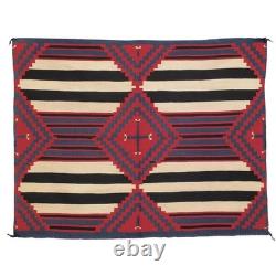 Navajo Chief's Blanket Rug Southwest 100% Wool Rug Native American Rug, 5x5 ft