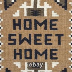 Navajo Chief's Blanket Rug Southwestern Wool Rug Native American Rug, 4x5 ft