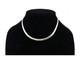 Navajo Collar Necklace 925 Sterling Silver Native American 5.5mm Wide C. 80's