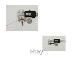 Navajo Cross Necklace 925 Silver Mediterranean Coral Native American Artist C80s