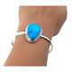 Navajo Cuff Bracelet Handmade Native American Turquoise Silver Size 6.5
