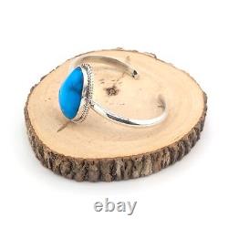 Navajo Cuff Bracelet Handmade Native American Turquoise Silver size 6.5