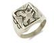 Navajo Eagle Ring. 925 Silver Handmade Native American Artist C. 1980's