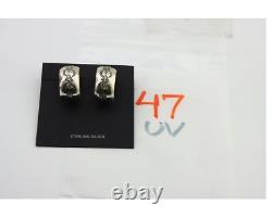 Navajo Earrings 925 Silver Half Hoop Handmade Native American Artist C. 80's