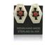 Navajo Earrings 925 Silver Natural Coral Native American Artist C. 80's